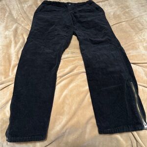 Anthropologie x Sanctuary black velveteen pant. Size 27.